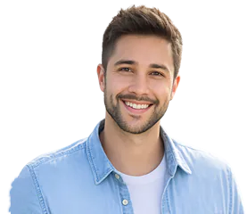 adult man smiling